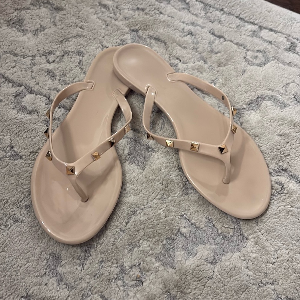 Steve Madden nude jelly studded thong sandal Size 7 - Picture 3 of 17